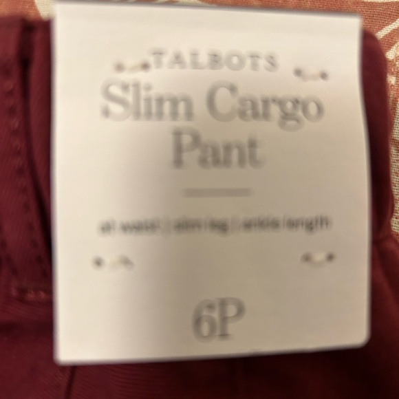 Talbots size 6 Petite cargo pants - Picture 2 of 3